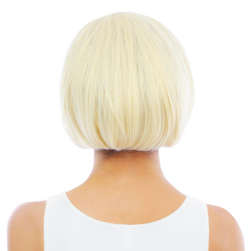 Kort Blond Paryk med Aftagelige Hestehaler