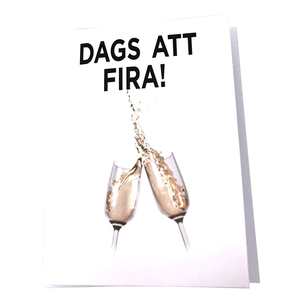 Kortti Dags Att Fira Samppanjalasi