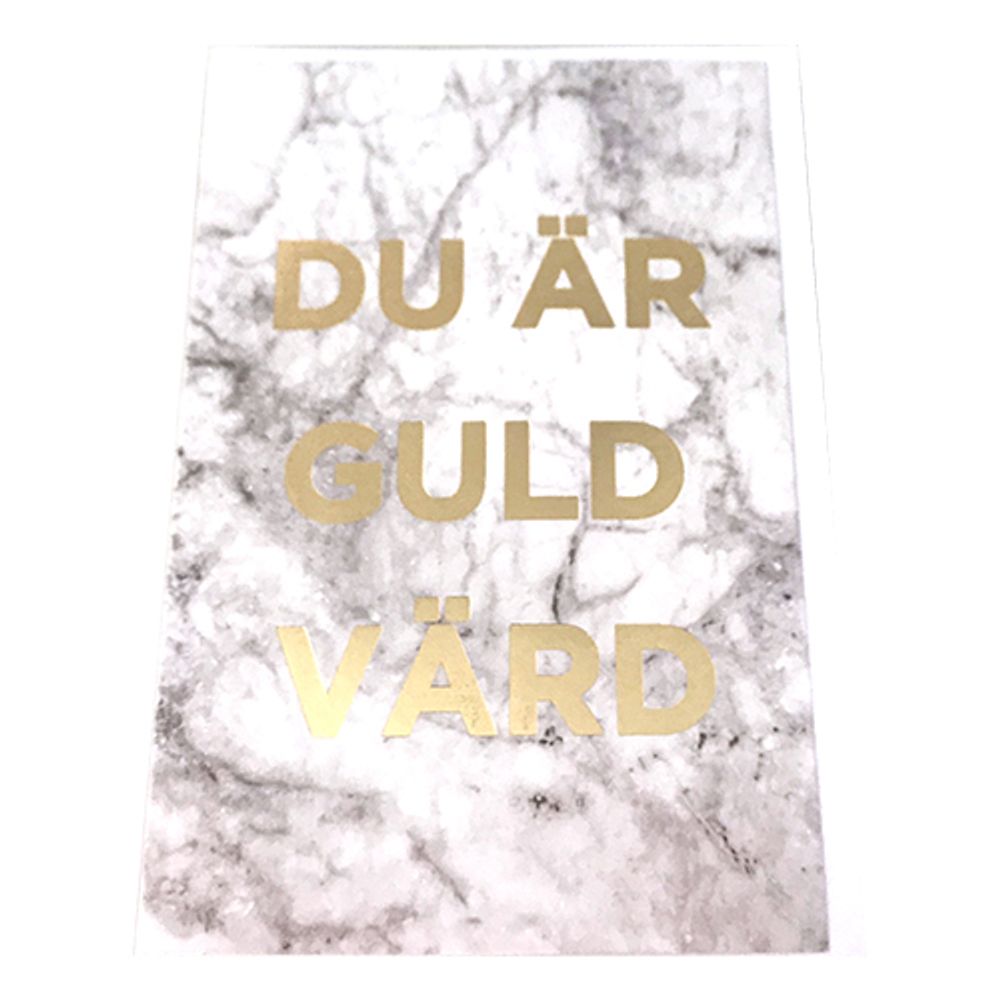 Kort Du Är Guld Värd