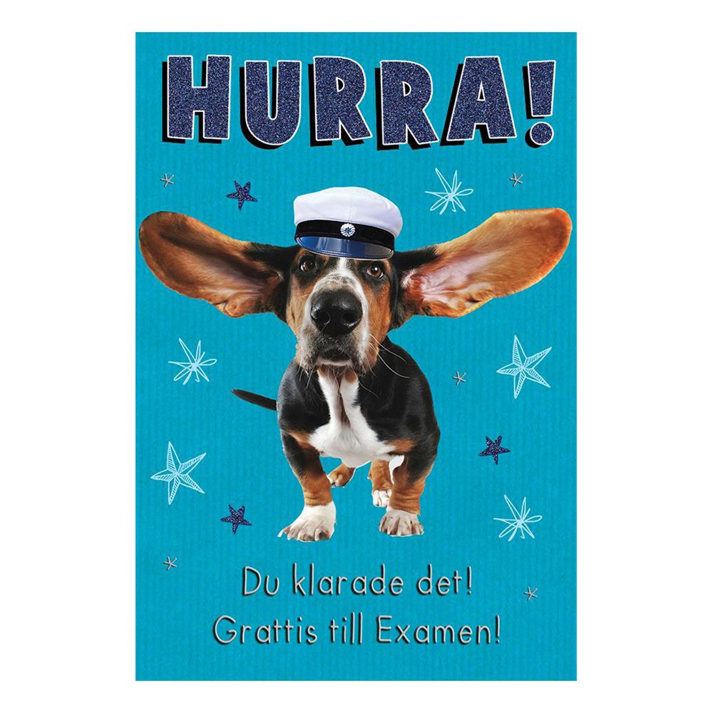 Kort Examen Hurra!