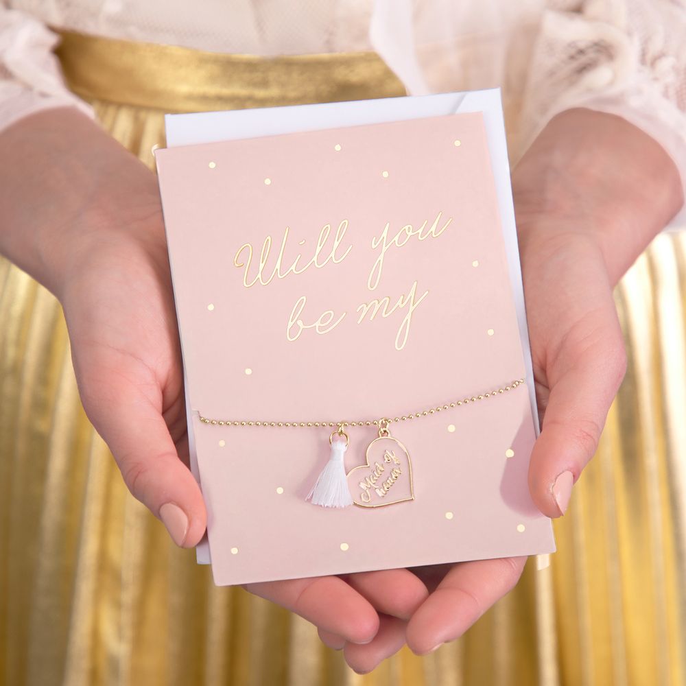 Kort med armbånd Will You Be My Maid of Honor