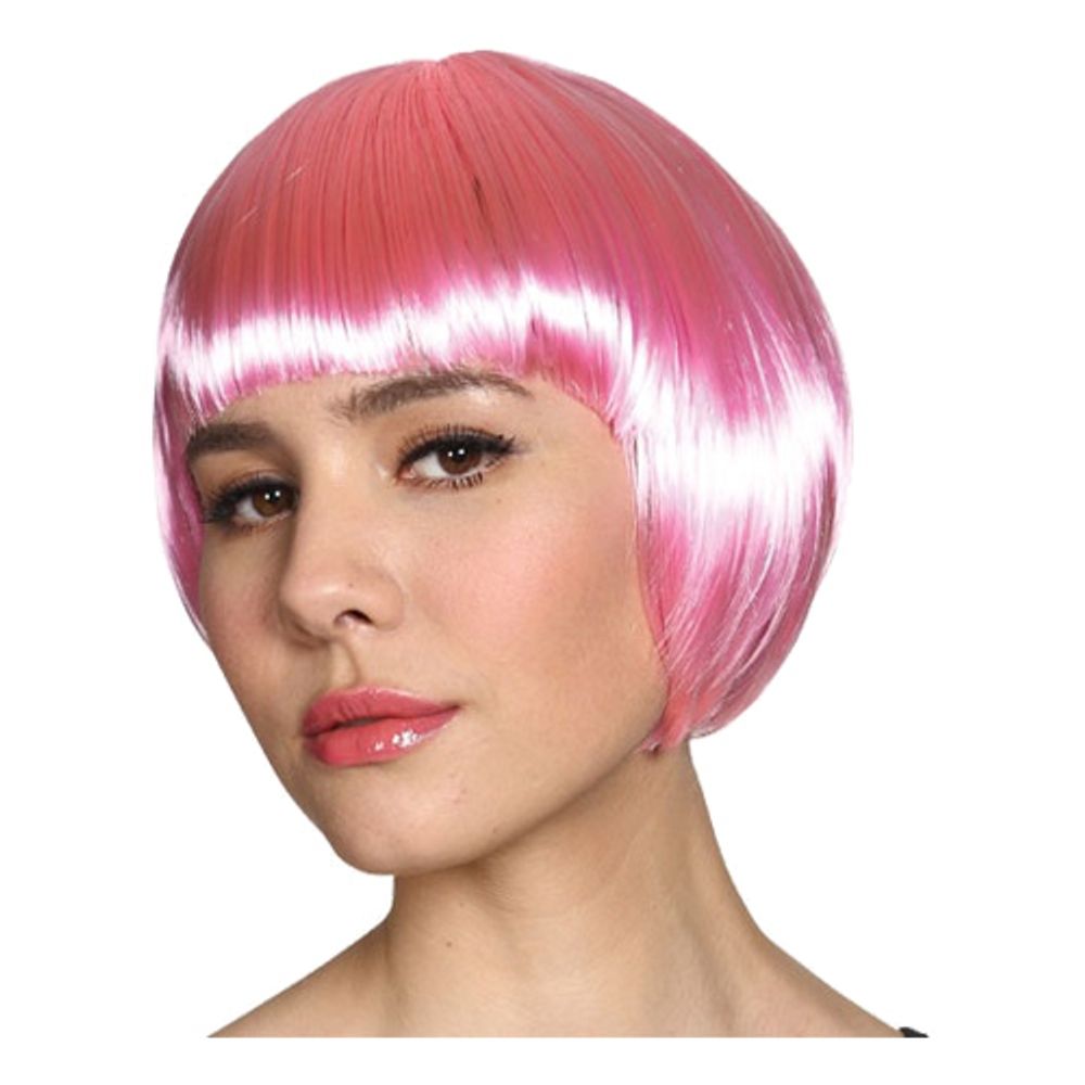 Kort Babyrosa Parykk