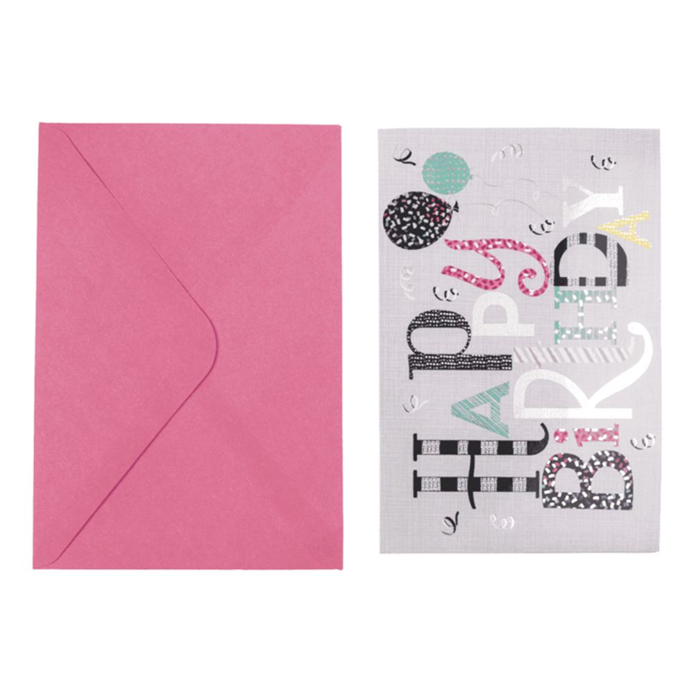 Kort Pop-Up Happy Birthday med Kuvert