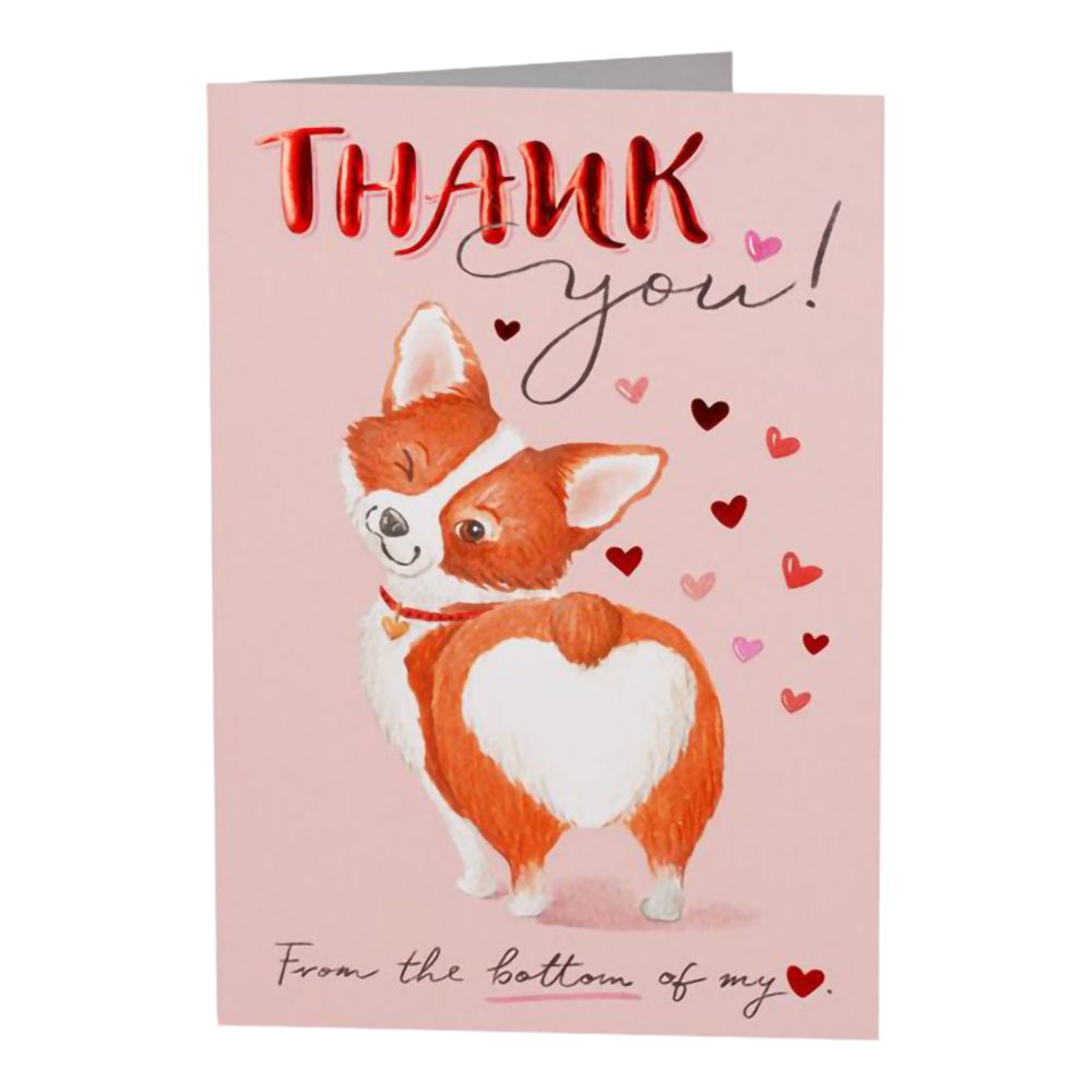 Kort Thank You Corgi