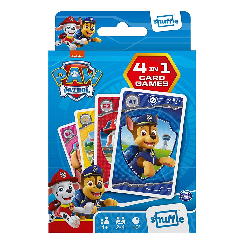 Kortspill 4-i-1 Paw Patrol