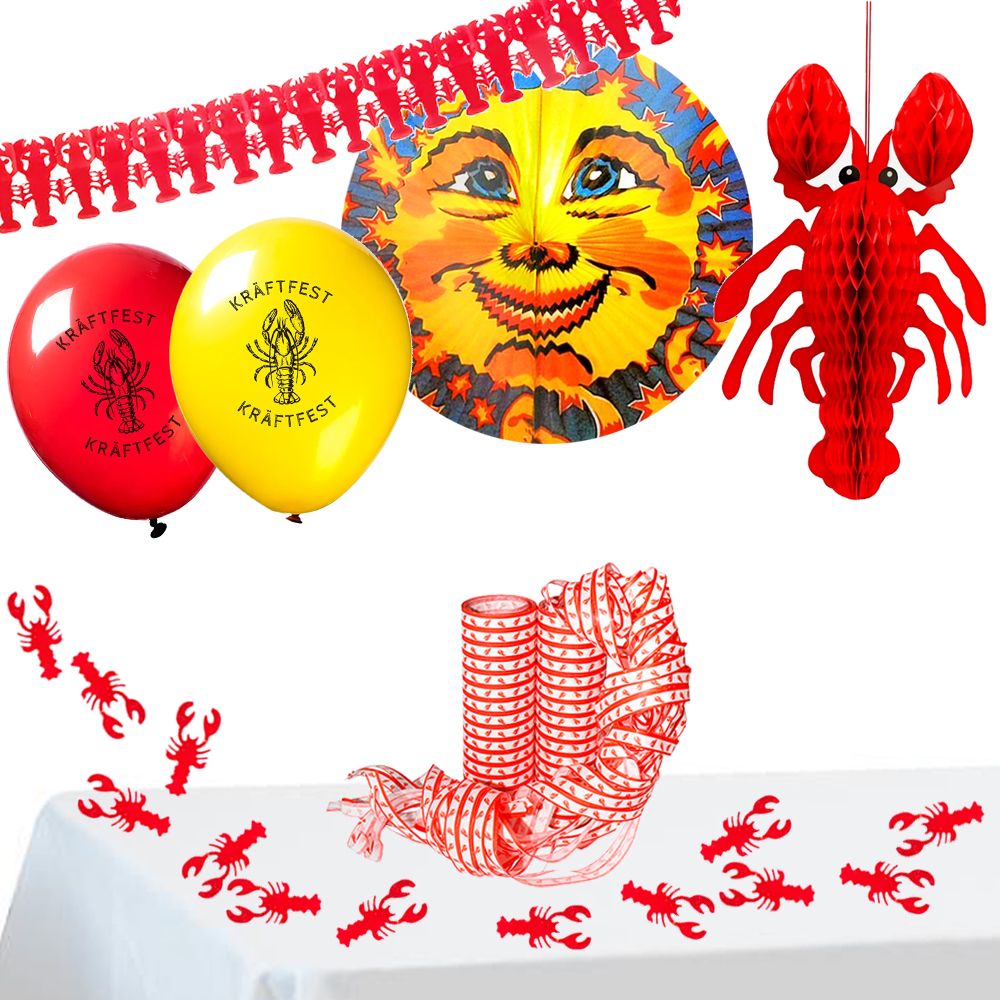 Kräftskiva Paket Dekoration