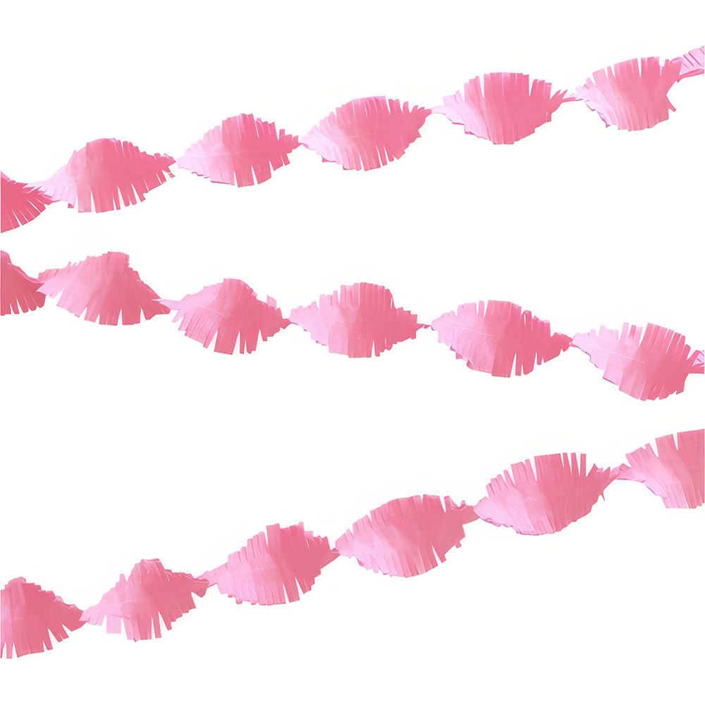 Kräppgirlang Babyrosa