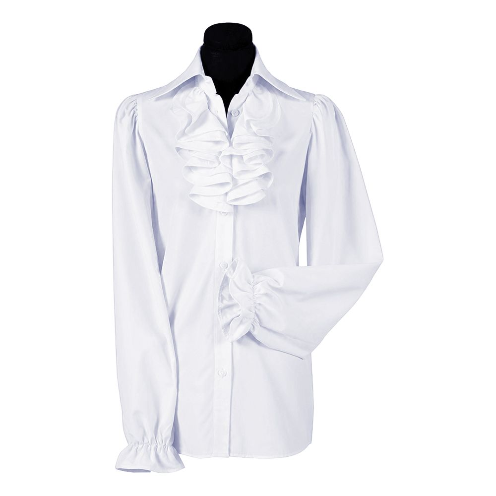 Kråsblus Vit Dam Deluxe