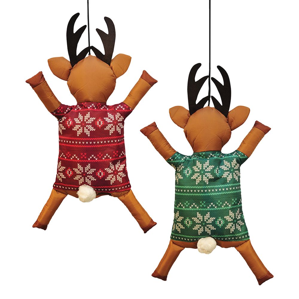 Påkørt Julerensdyr Dekoration