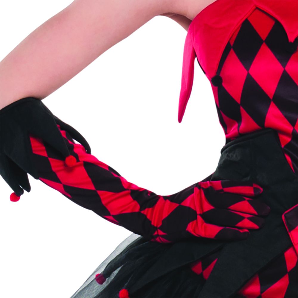 Harlequin Kjole Kostyme