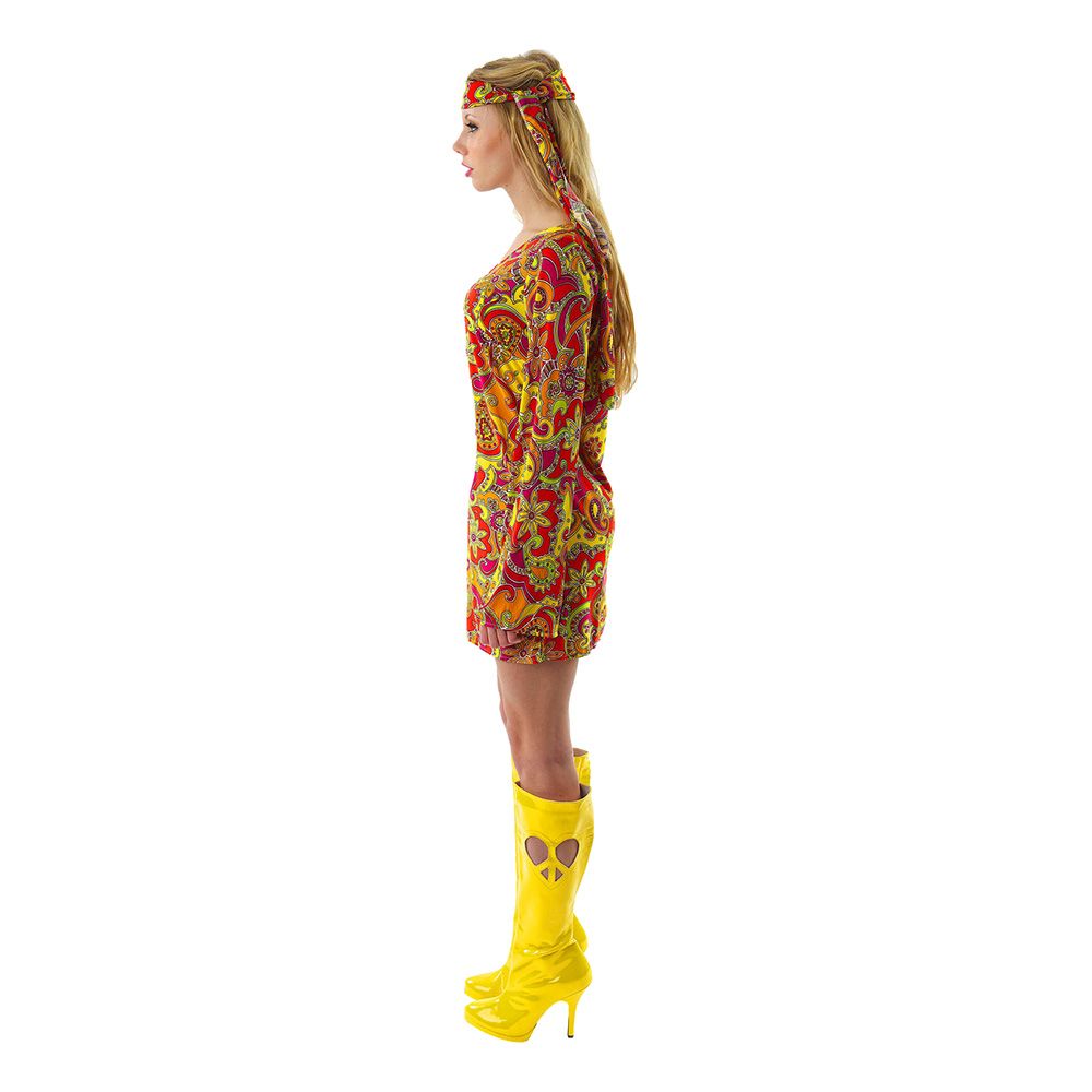 Kvinnelig Hippie Budget Kostyme