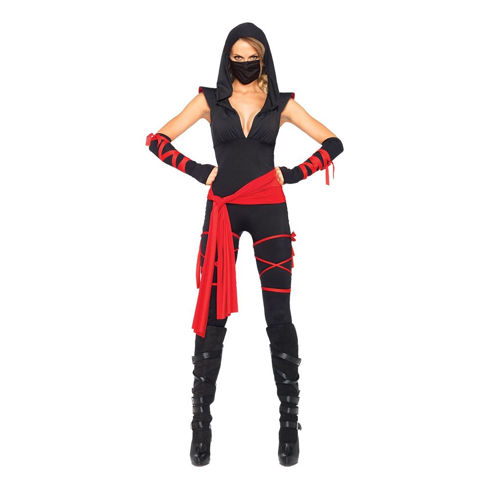 Kvindelig Ninja Kostume Deluxe