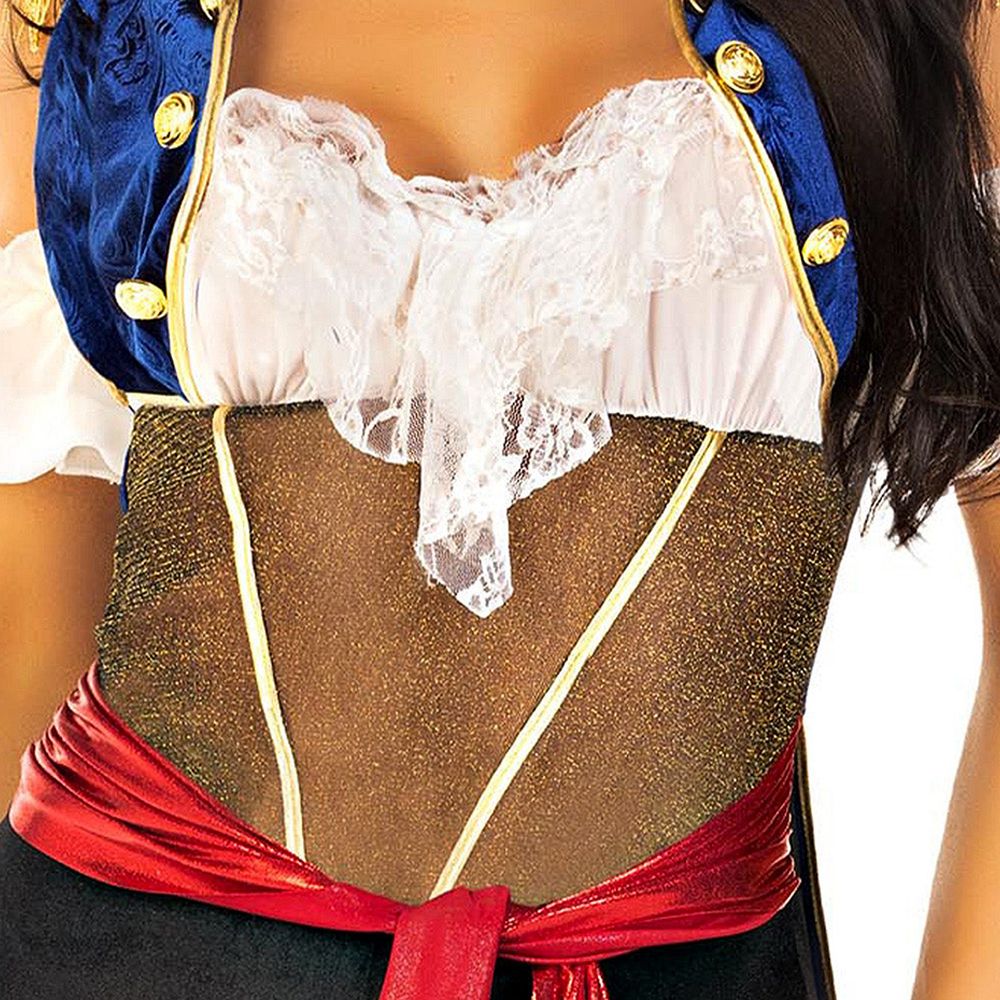 Kvindelig Pirat Deluxe Kostume