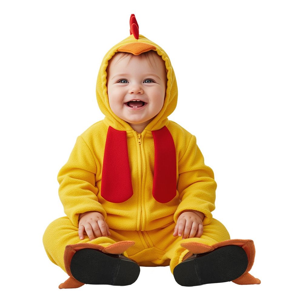 Kylling Jumpsuit Børnekostume