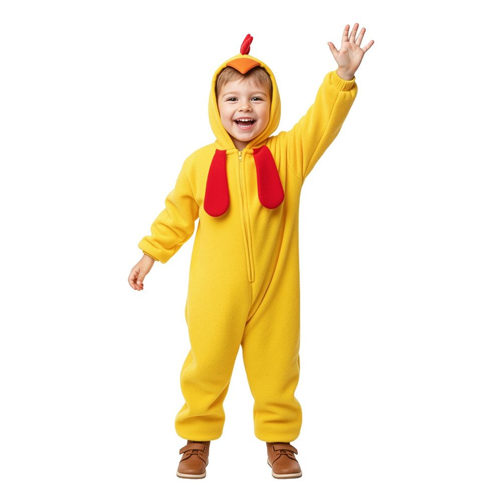 Kylling Jumpsuit Børnekostume
