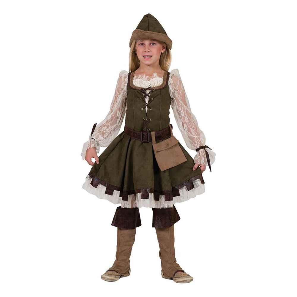 Lady Marian Klänning Barn Maskeraddräkt