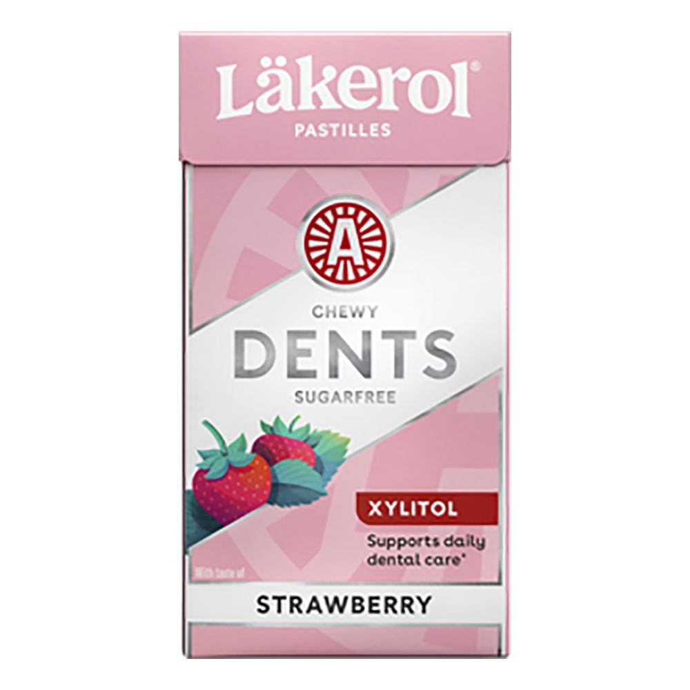 Läkerol Chewey Dents Strawberry/Mint Eske