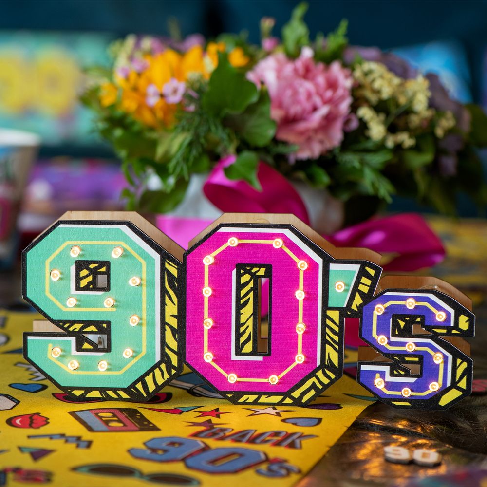 LED-Lampe 90's Party