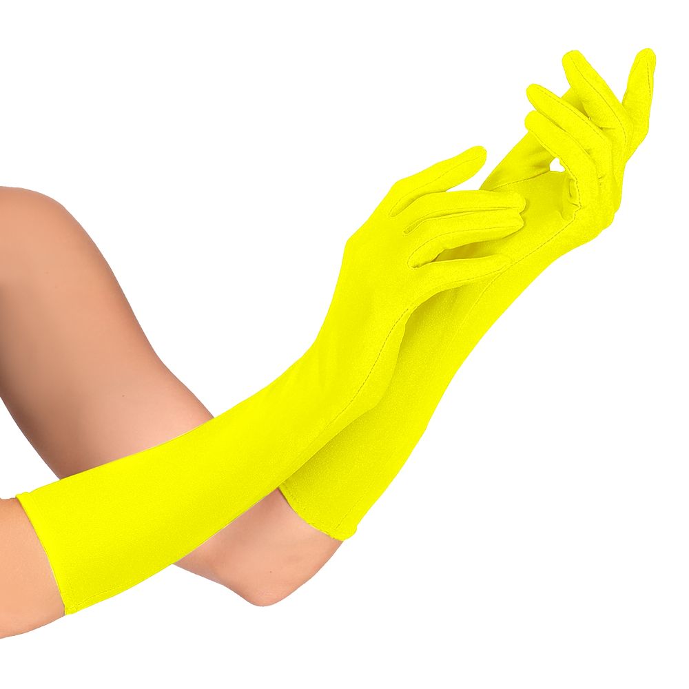 Lange Neongule Handsker