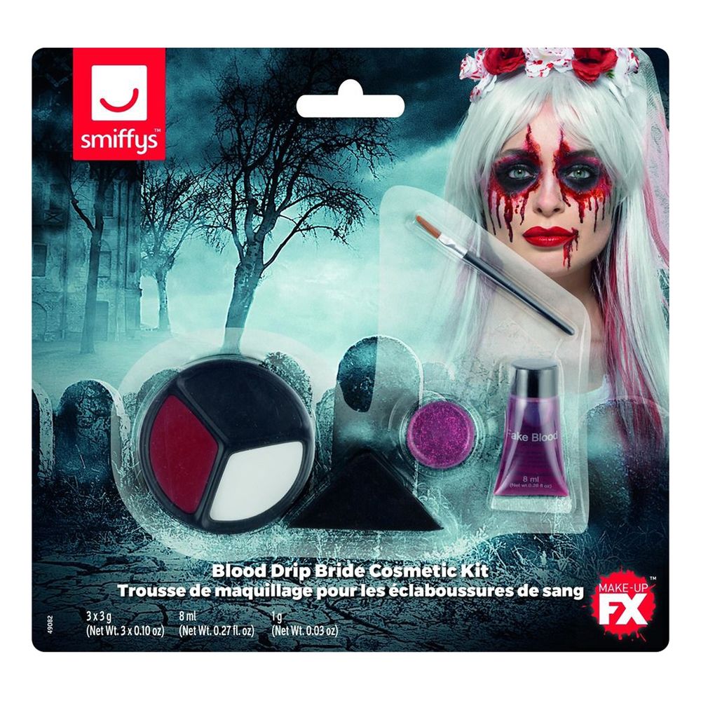 Pelottava Morsian Meikkisetti Halloween