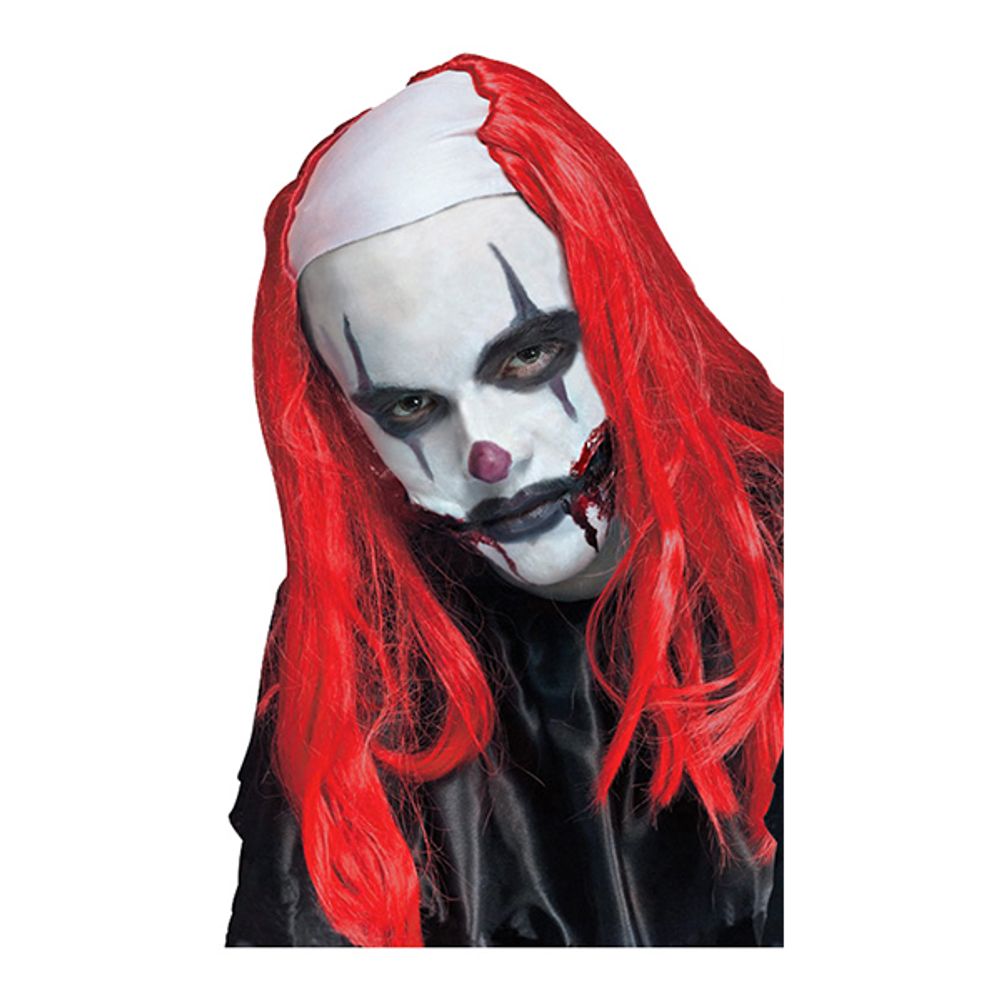 Läskig Clown Peruk