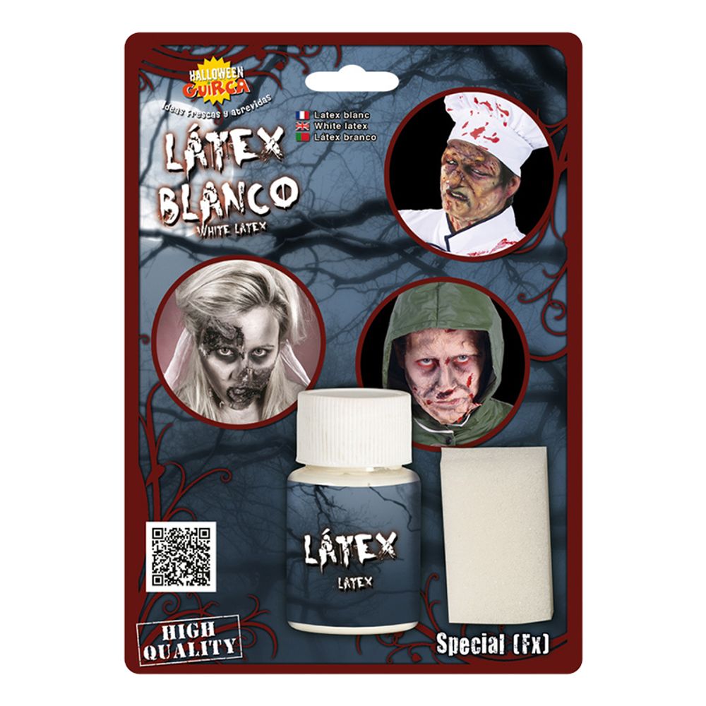 Latex Vit med Svamp