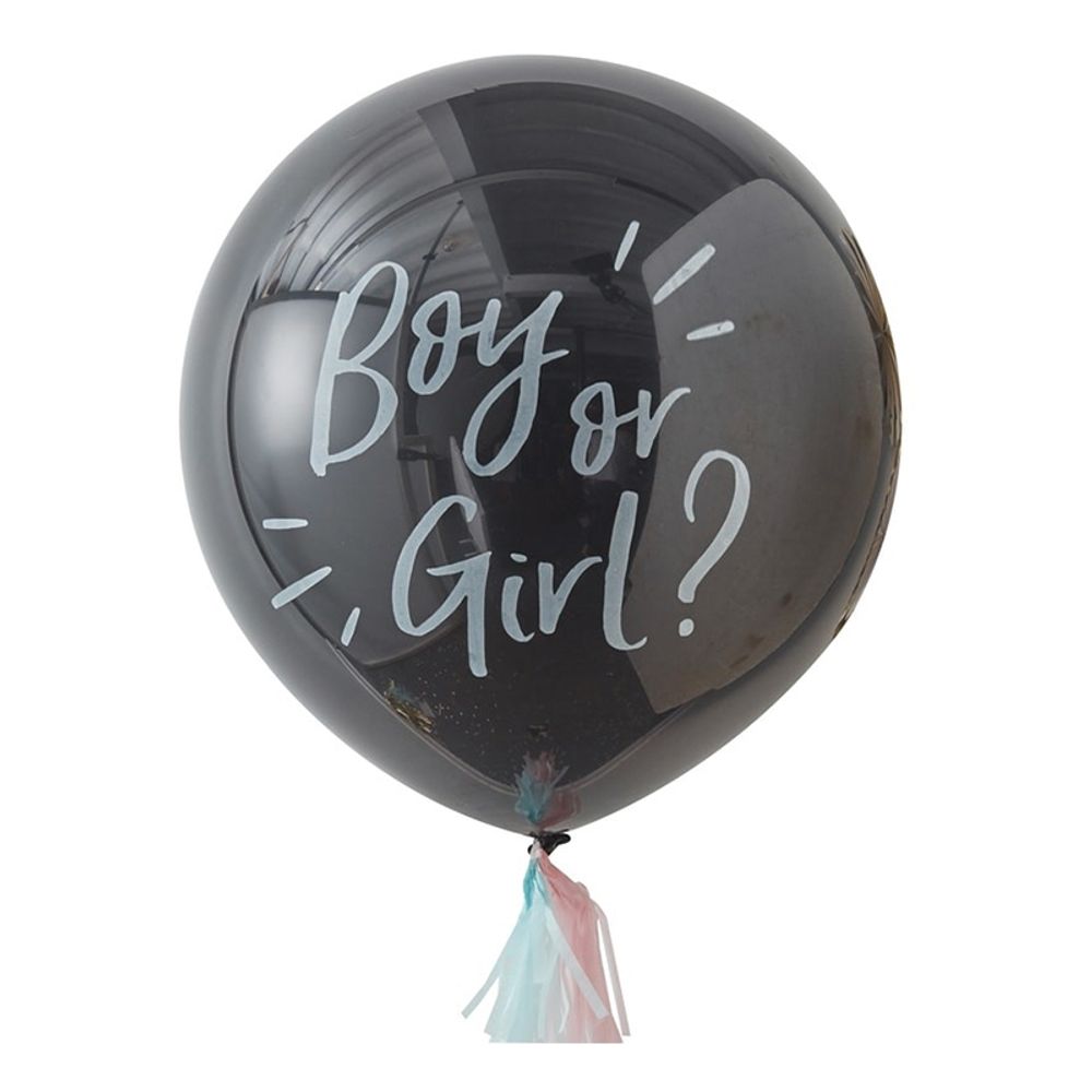 Ballong Boy or Girl med Konfetti