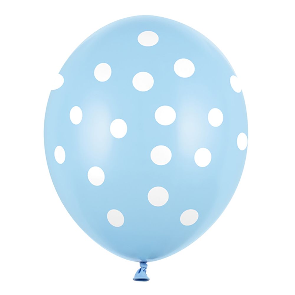 Ballonger Babyblå Dots