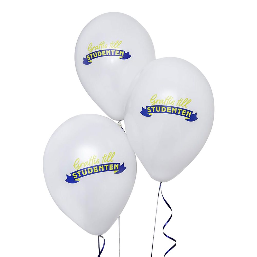Ballonger Grattis till Studenten