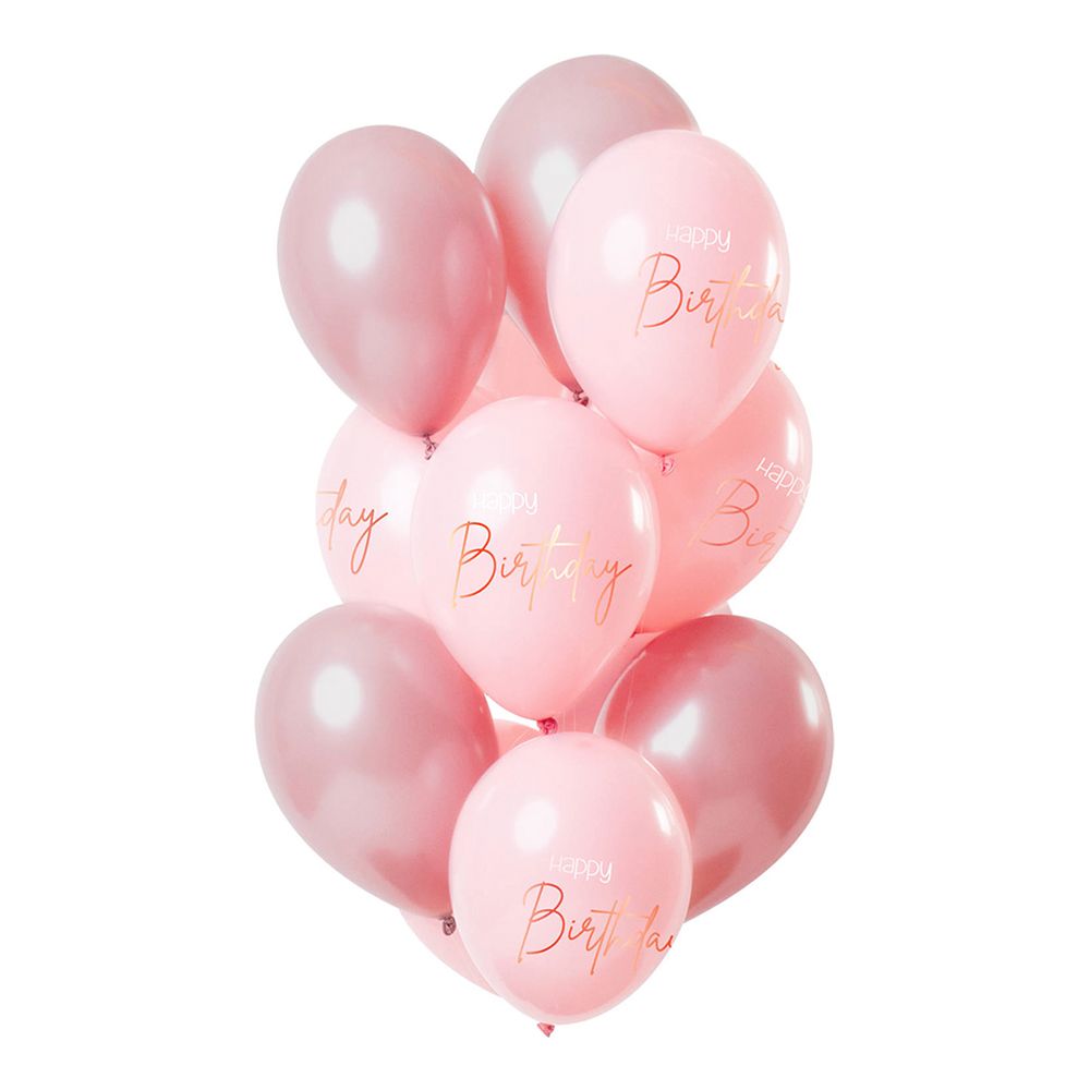 Ilmapallot Happy Birthday Lush Blush