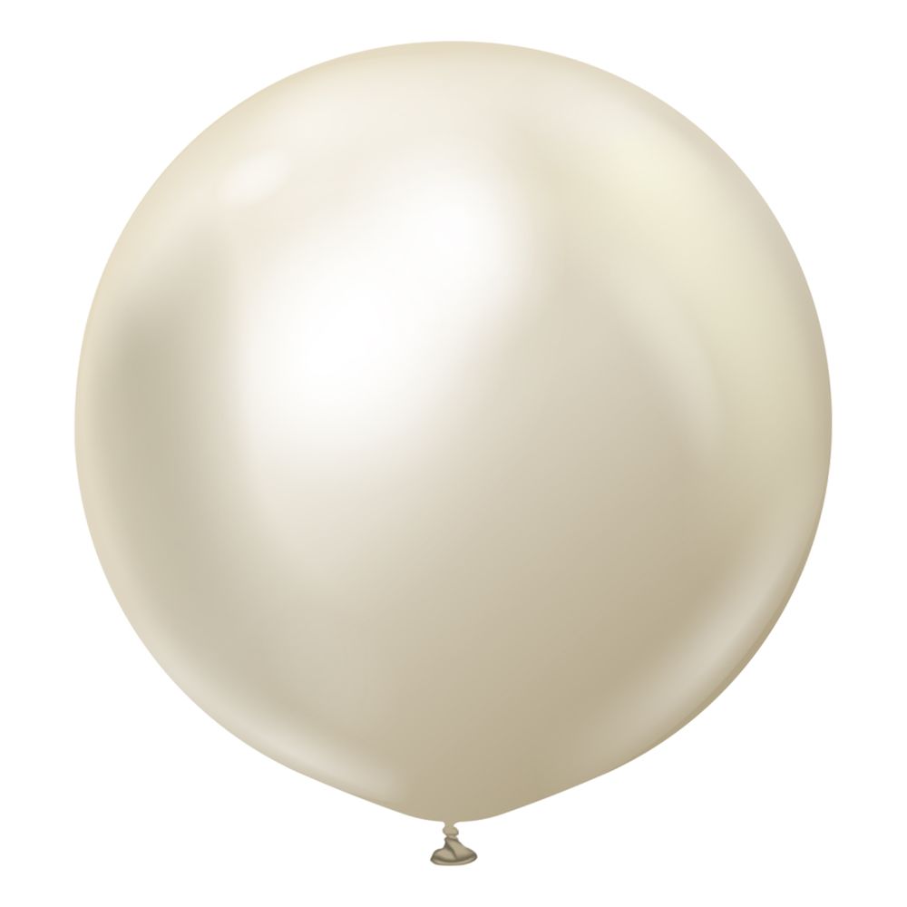 Ilmapallot Professional Jättimäiset White Gold Chrome