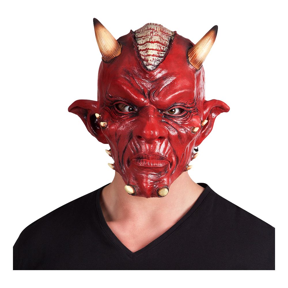 Lateksinaamari Devil Deluxe