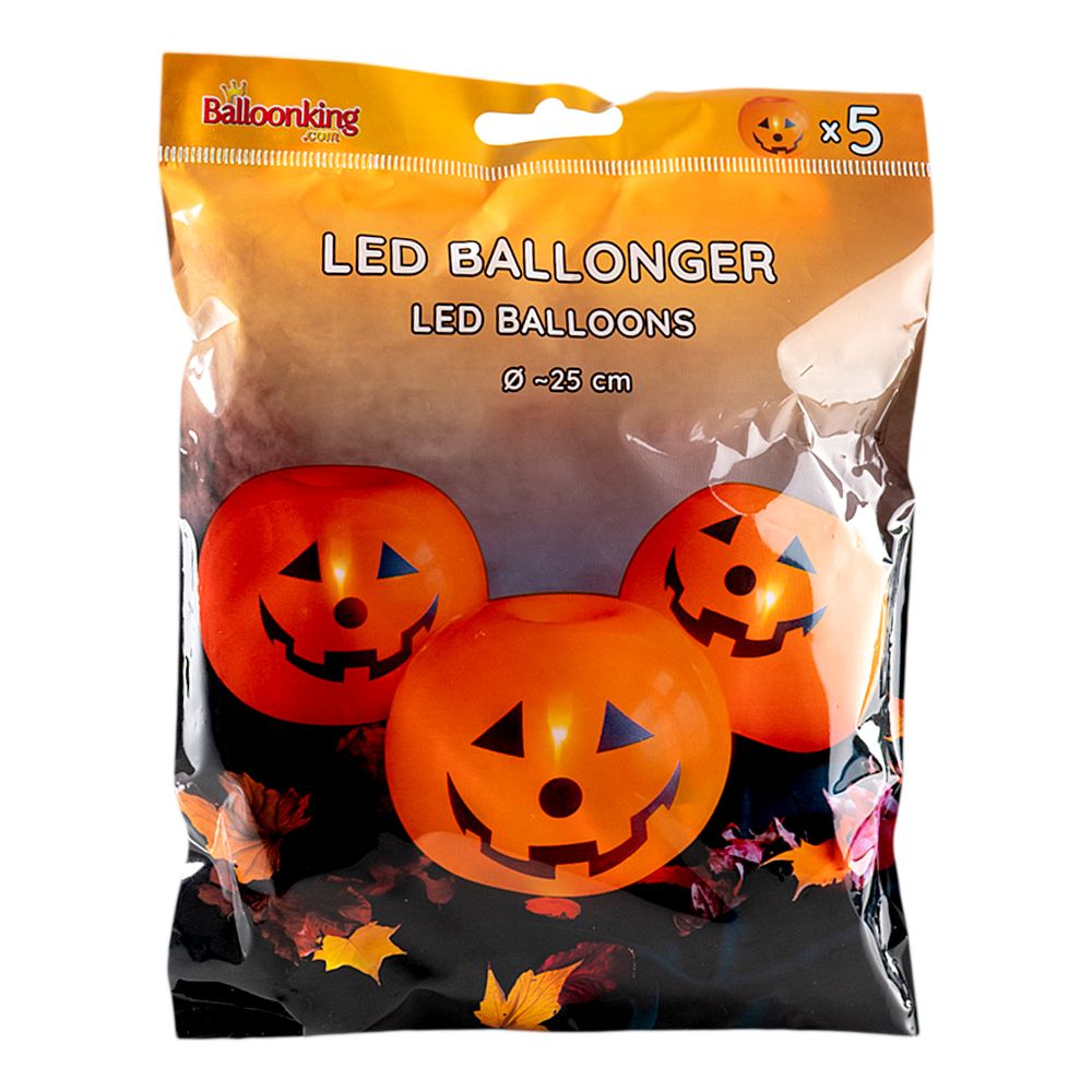 LED-balloner Halloween Græskar