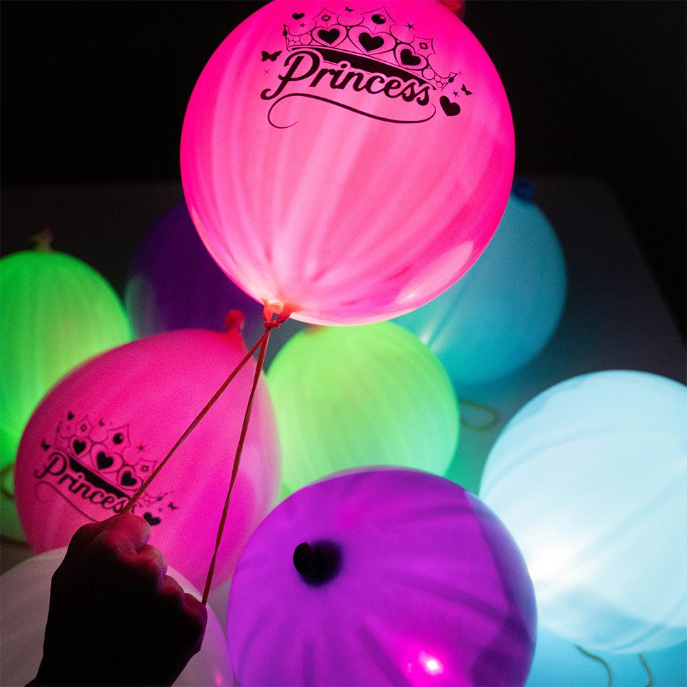 LED-Balloner Mini Punch Prinsesser