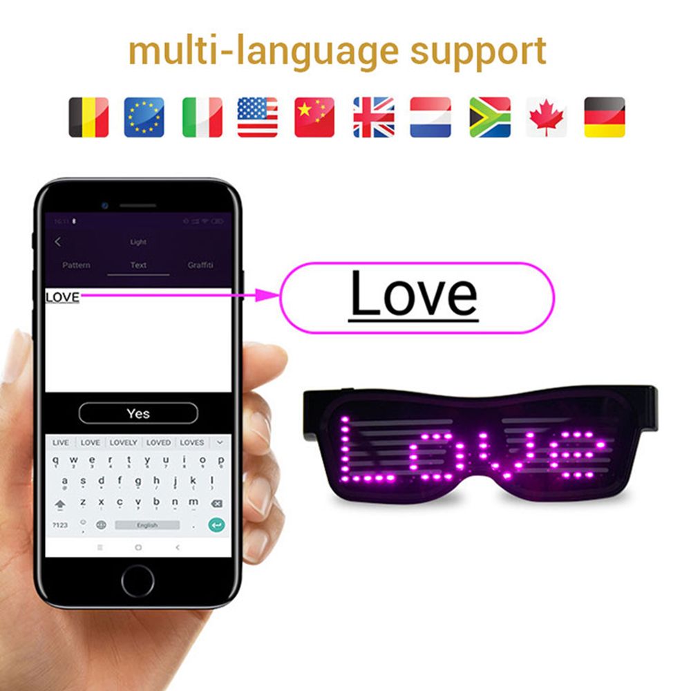 LED Bluetooth Silmälasit