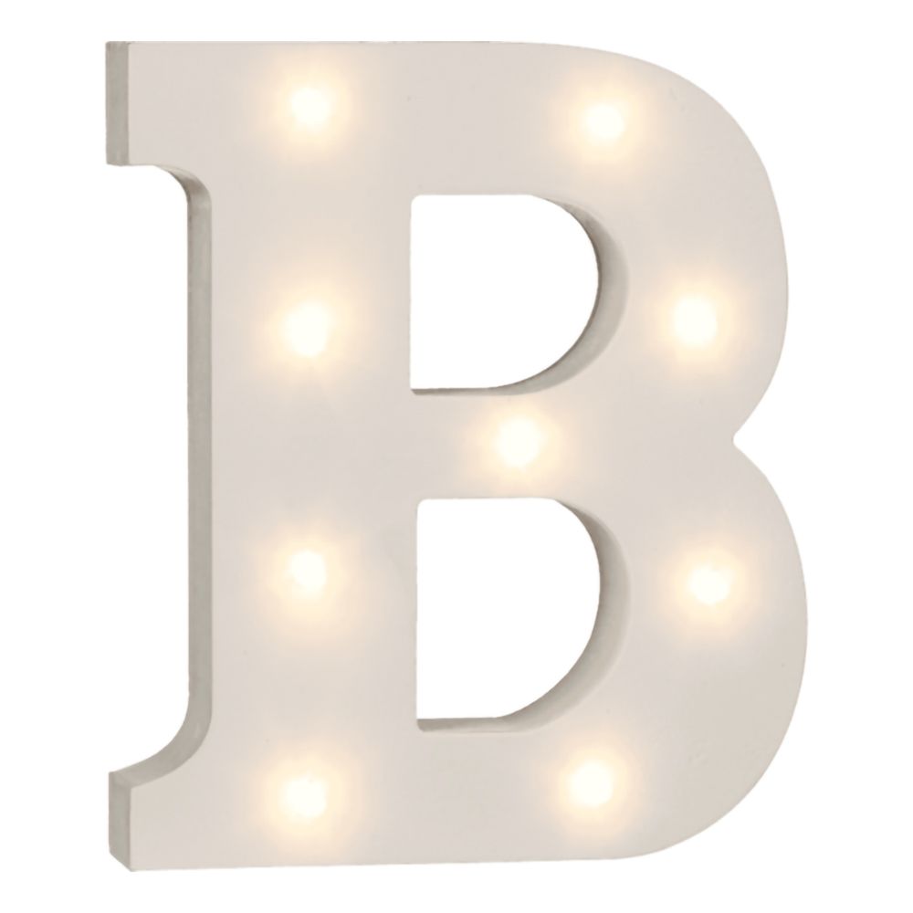 LED-Bokstav i Tre Hvit