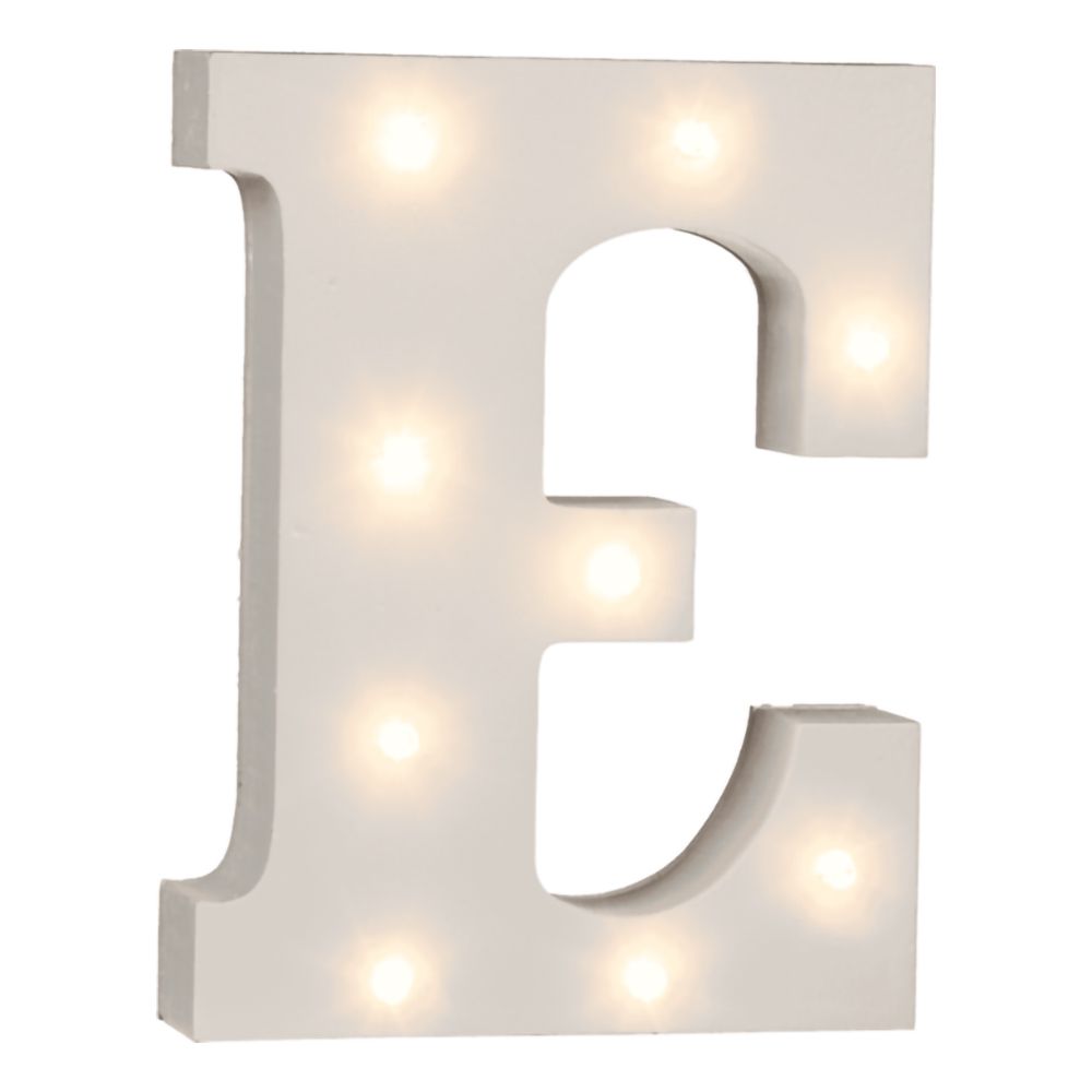 LED-Bokstav i Tre Hvit