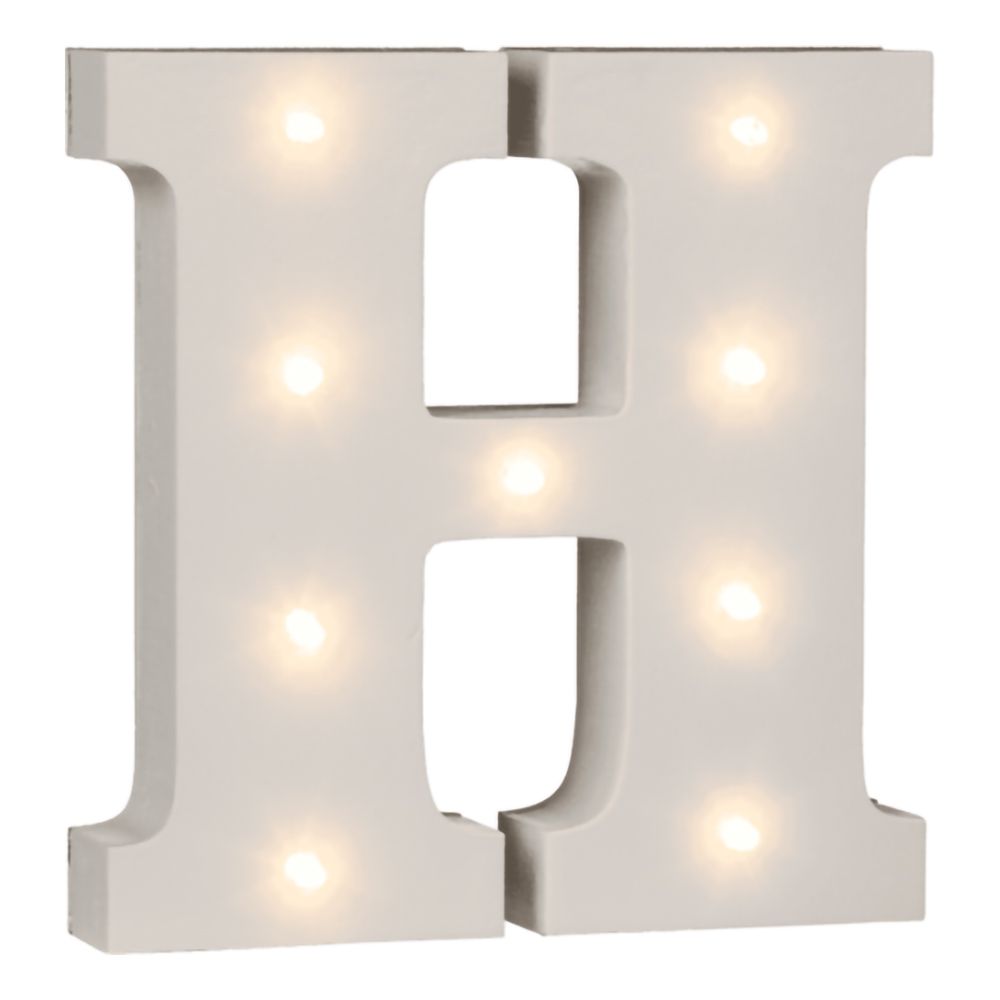 LED-Bokstav i Tre Hvit