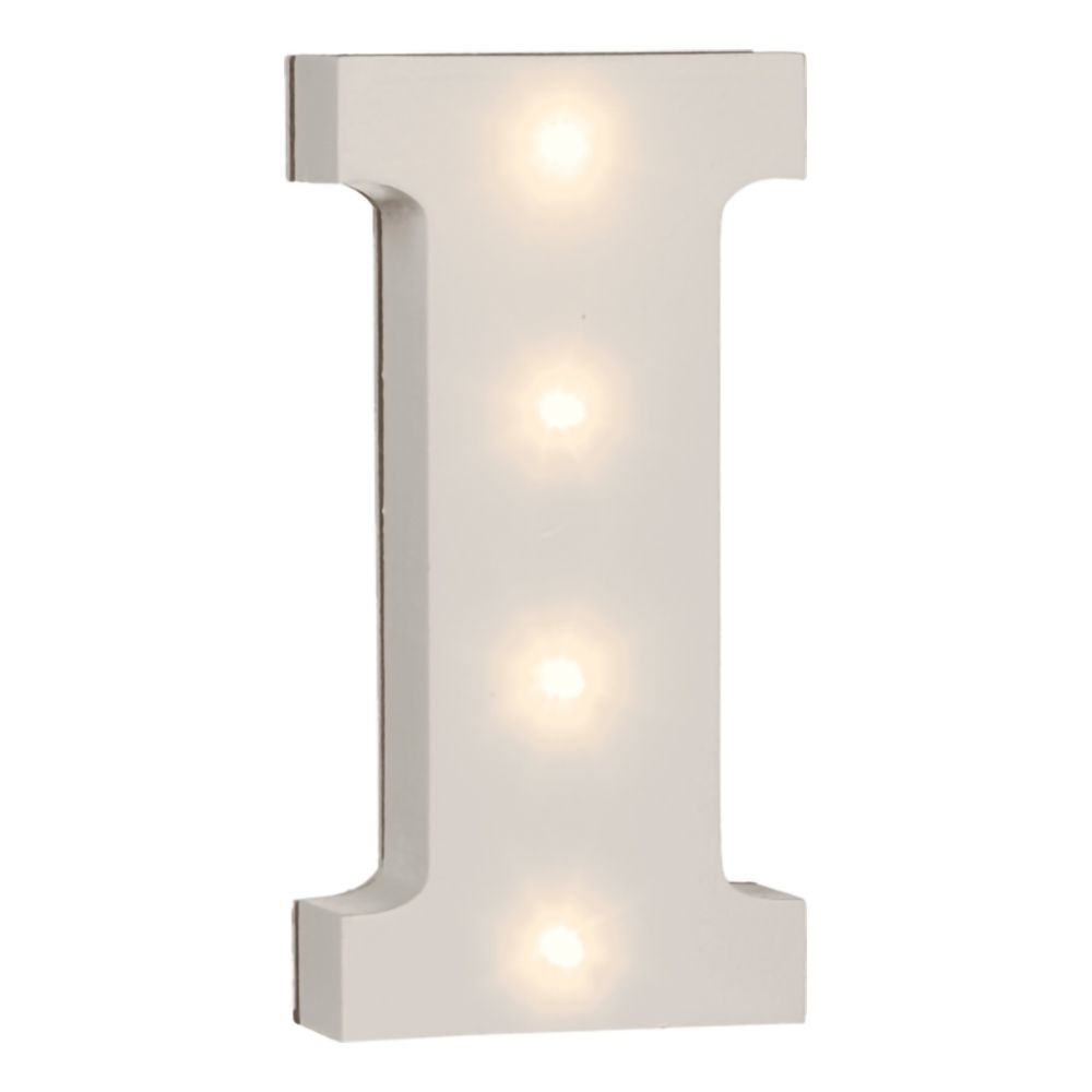 LED-Bokstav i Tre Hvit