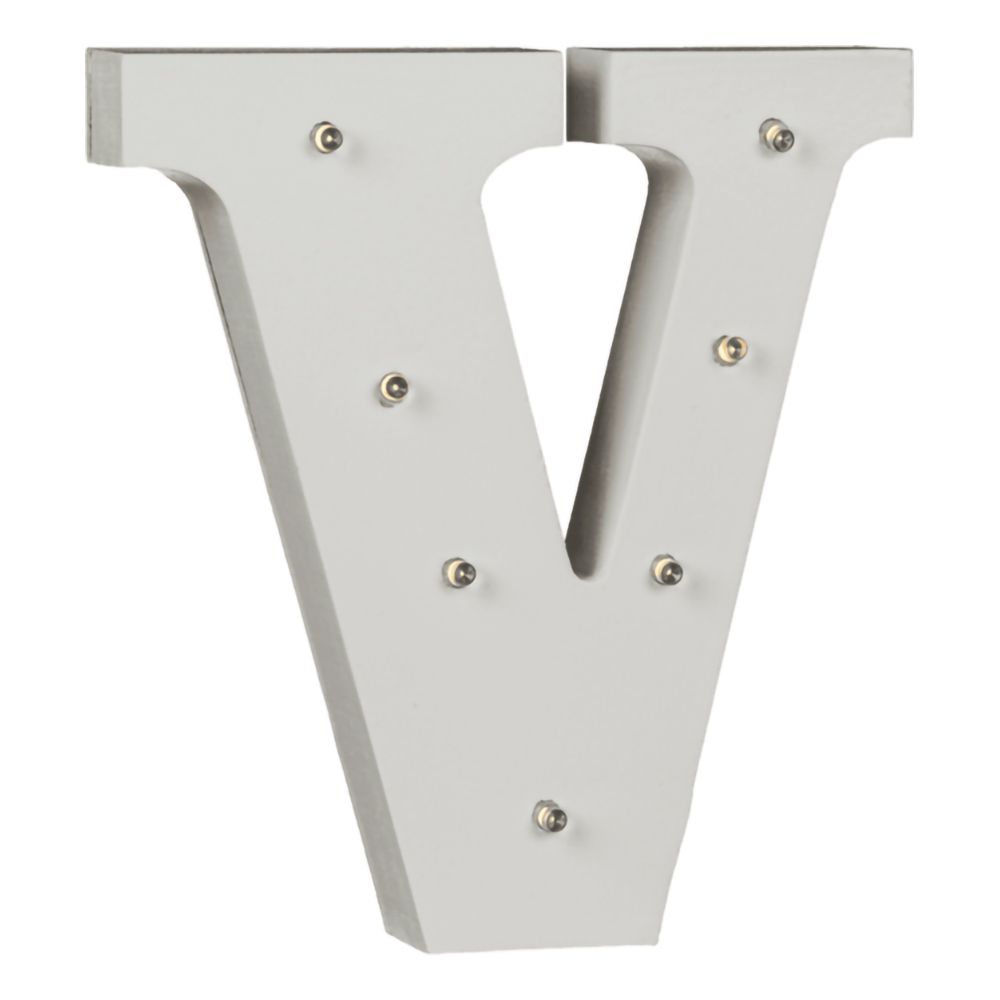 LED-Bokstav i Tre Hvit