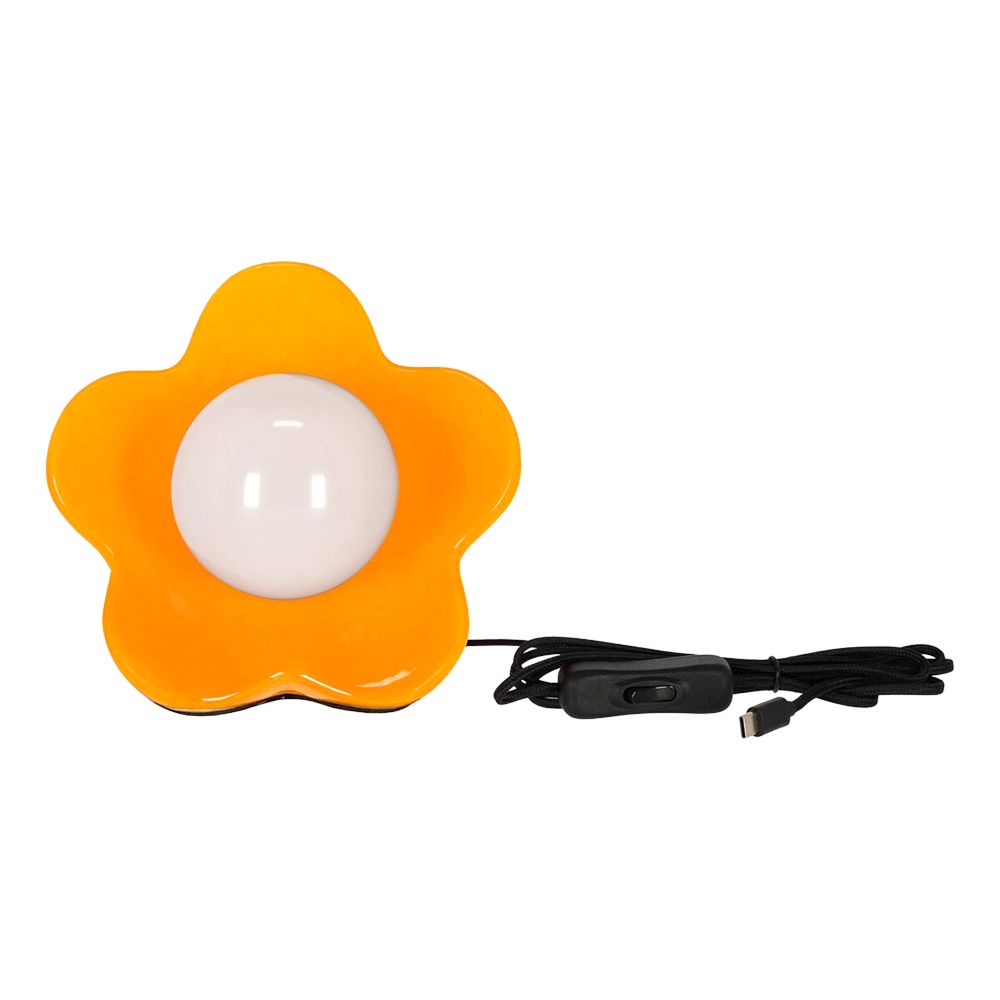 LED Bordlampe Flower Power Shiny Orange