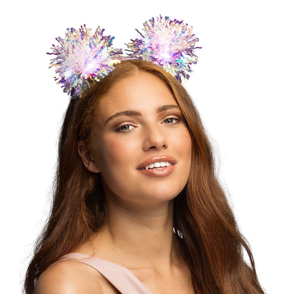LED Hårbøjle Pompom