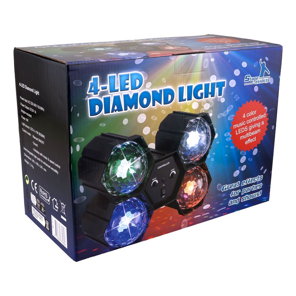 LED Discovalaistus Diamond Light