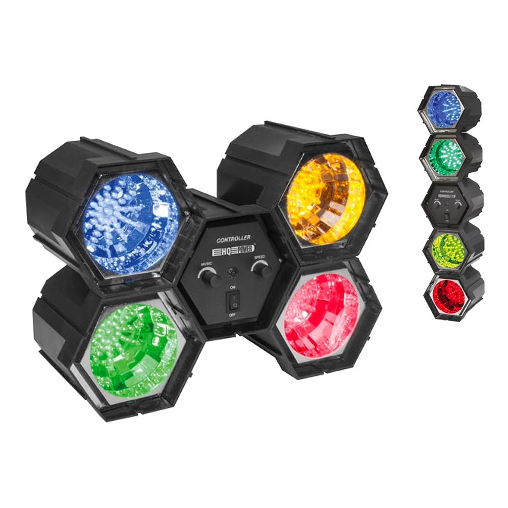 LED Discolampe 4-Moduler