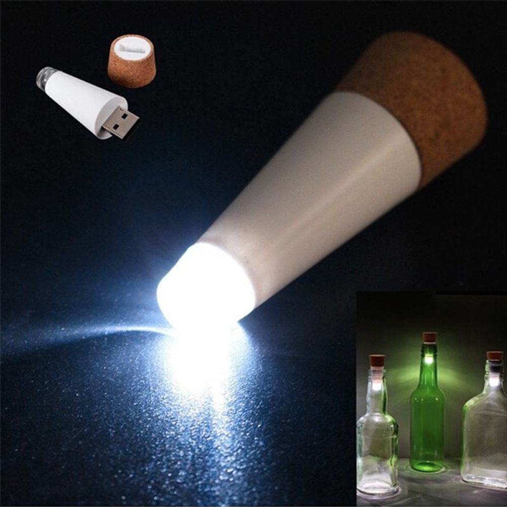 LED Flaskstopp med USB