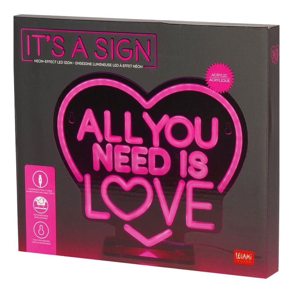 LED-lampe All You Need is Love