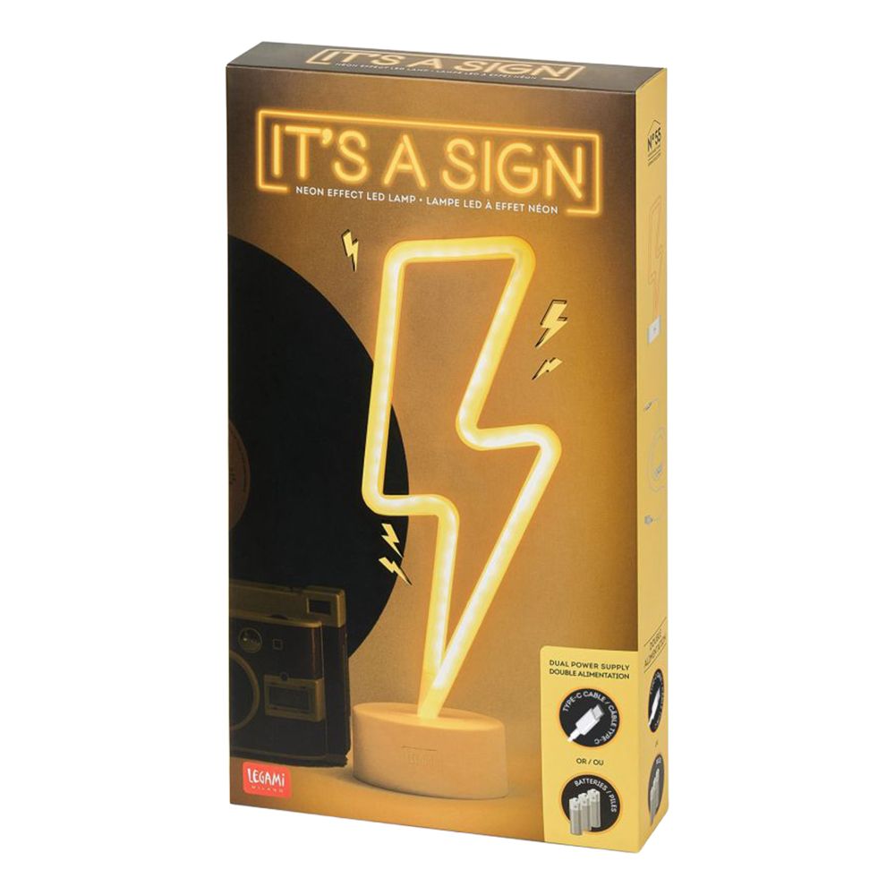 LED-lampe Lyn med neon-effekt