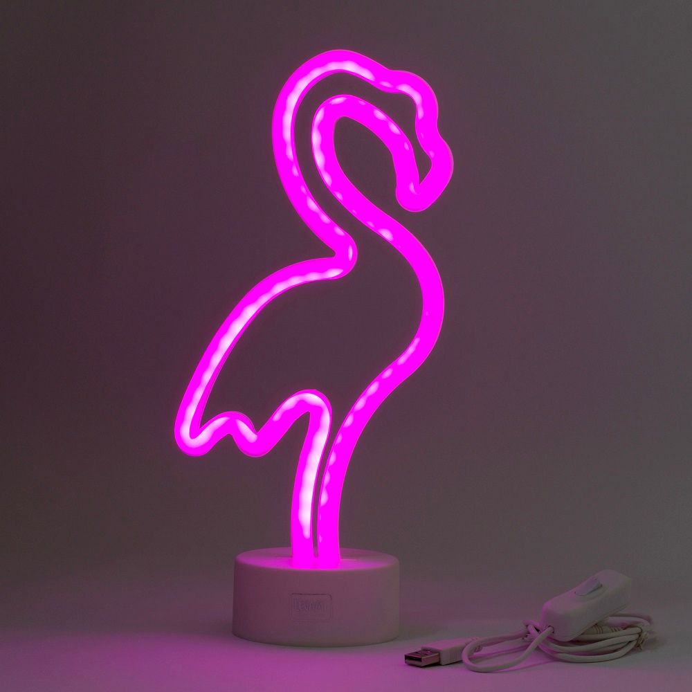 LED-lamppu Flamingo Neon-efektillä