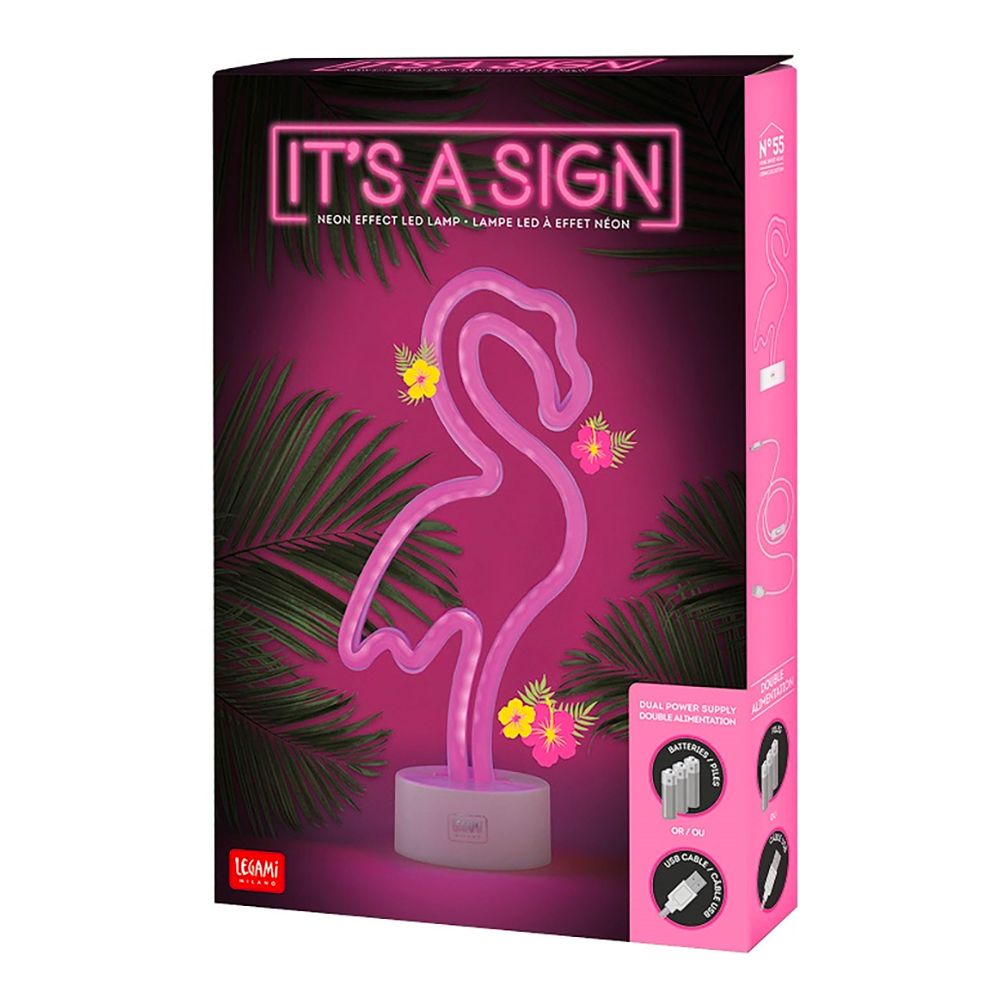 LED-lamppu Flamingo Neon-efektillä