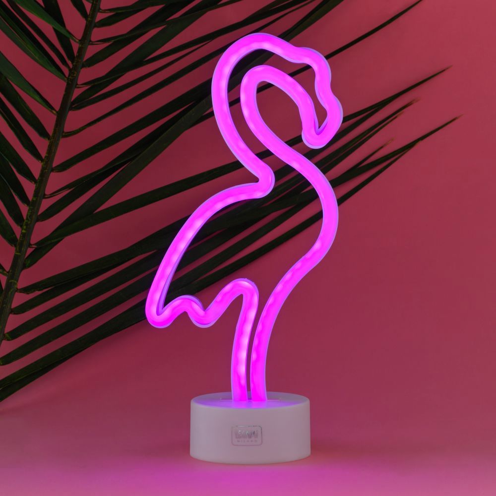 LED-lamppu Flamingo Neon-efektillä